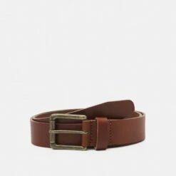 Pier One Unisexo LEATHER UNISEX - Cinturón - Cognac
