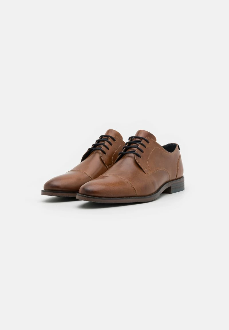 Pier One Hombre LEATHER - Mocasines - Cognac - Imagen 2
