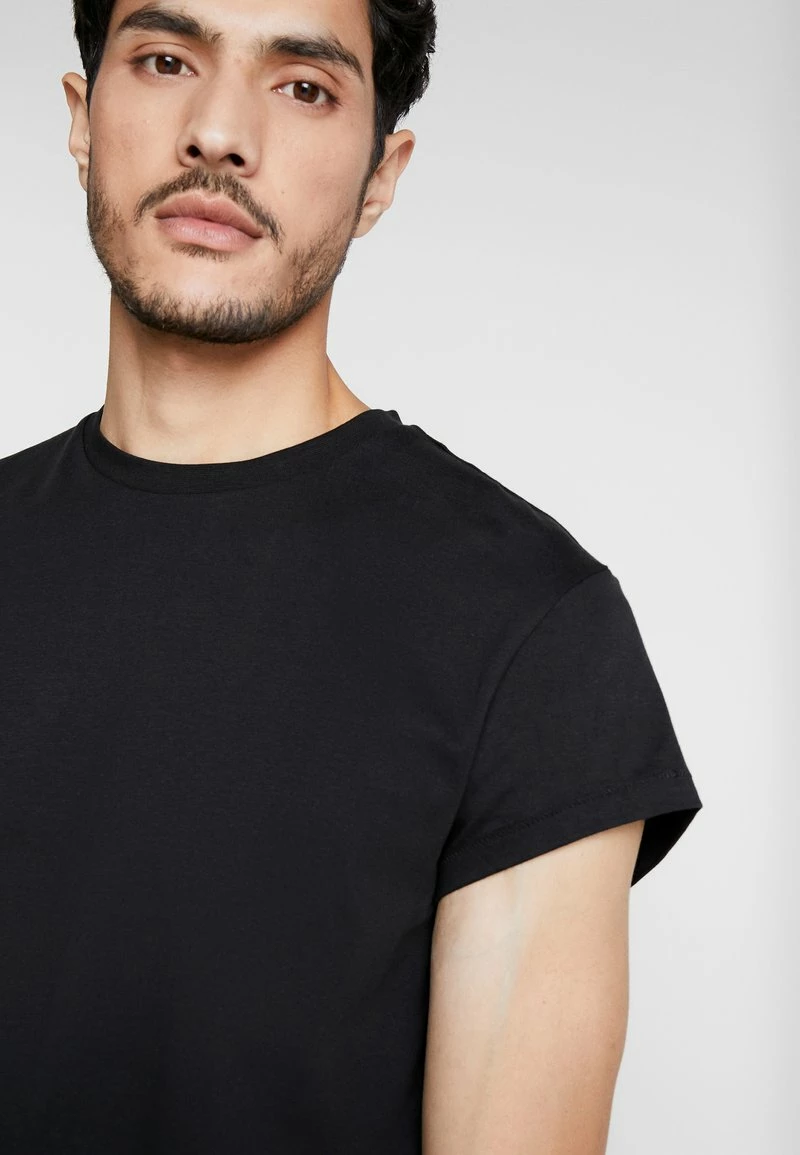 Pier One Hombre Camiseta Básica - Black - Imagen 5