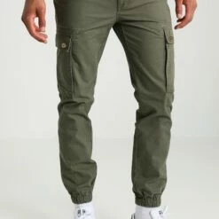 Pier One Hombre Pantalones Cargo - Olive