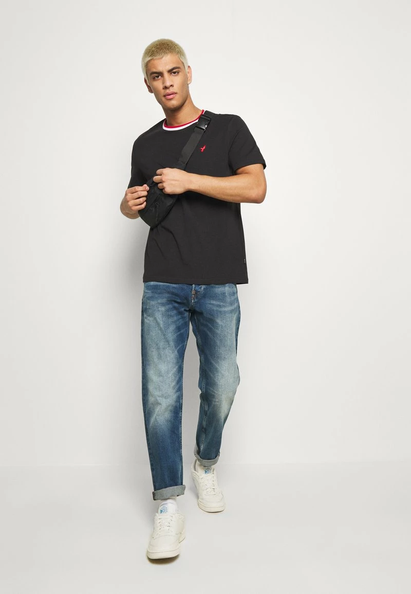 Pier One Hombre Camiseta Básica - Black - Imagen 2