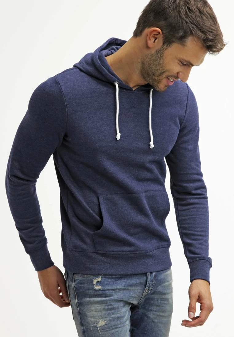 Pier One Hombre Jersey Con Capucha - Dark Blue Melange
