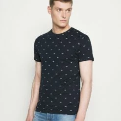 Pier One Hombre Camiseta Estampada - Dark Blue