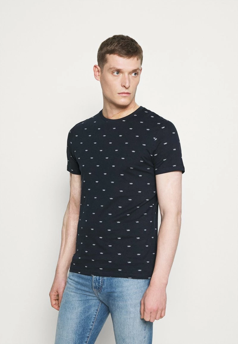 Pier One Hombre Camiseta Estampada - Dark Blue