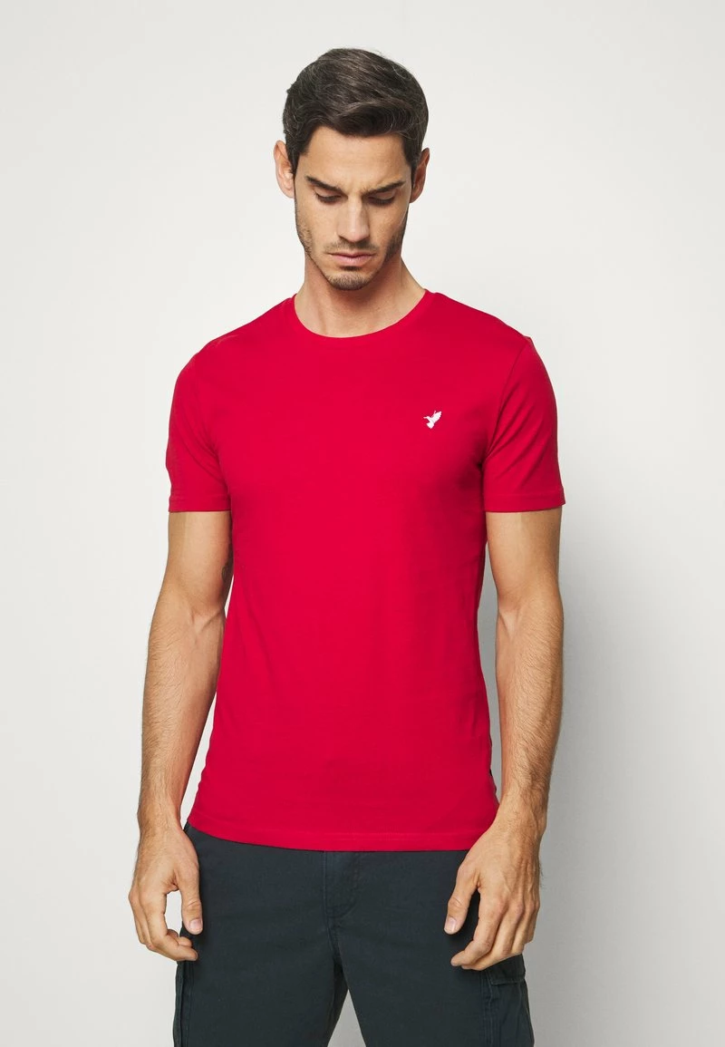 Pier One Hombre 3 PACK - Camiseta Estampada - White/dark Blue/red - Imagen 6