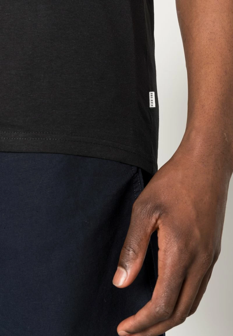 Pier One Hombre 5 PACK - Top - White / Black - Imagen 6