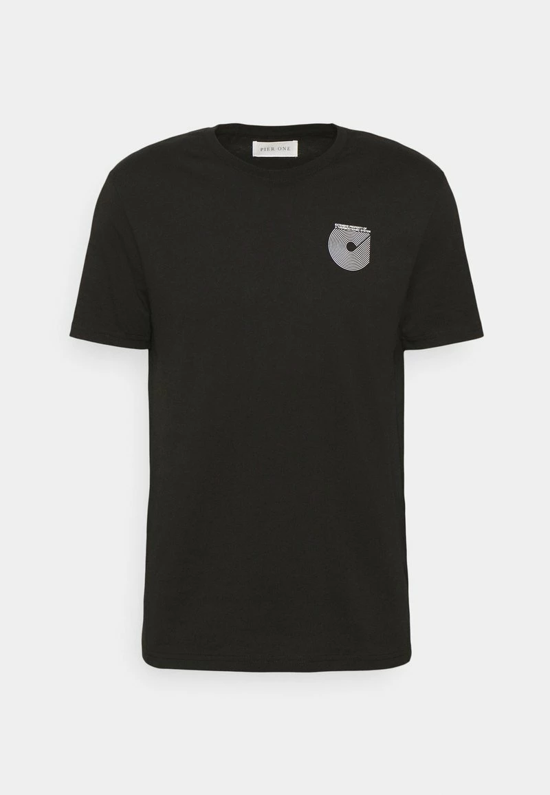 Pier One Camiseta Estampada - Black, Hombre - Imagen 5