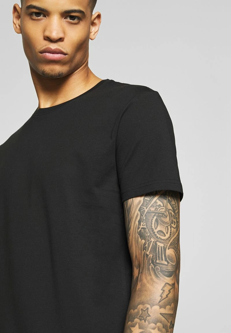 Pier One Hombre 3 PACK - Camiseta Básica - Black/ White - Imagen 5