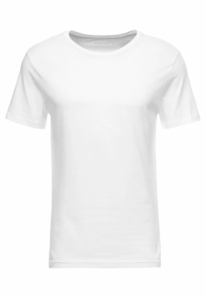 Pier One Hombre Camiseta Básica - White - Imagen 5
