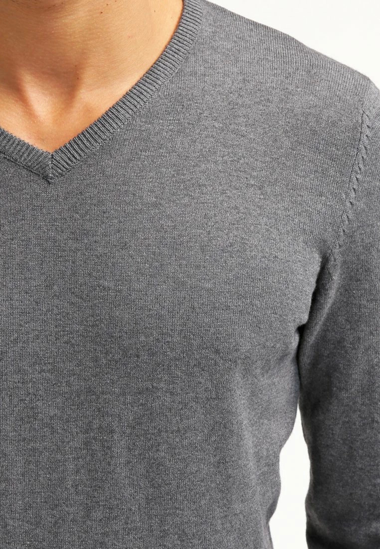 Pier One Hombre Jersey De Punto - Dark Grey Melange - Imagen 4