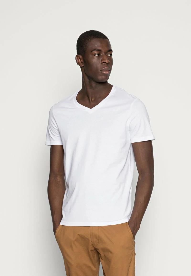 Pier One Hombre 5 PACK - Camiseta Básica - White/blue/black - Imagen 2