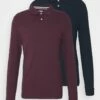 Pier One Hombre 2 PACK - Polo - Bordeaux/dark Blue