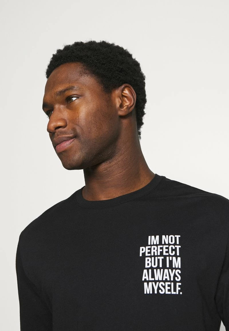 Pier One Hombre Camiseta De Manga Larga - Black - Imagen 4