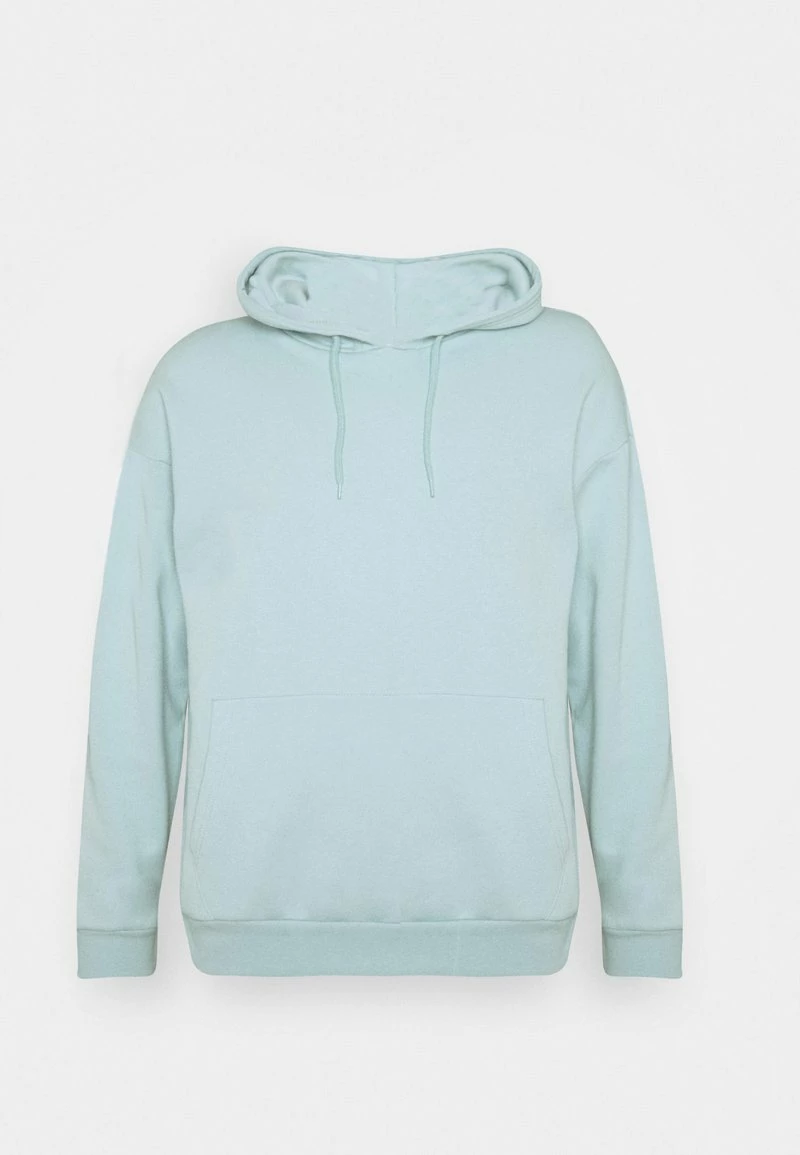 Pier One Hombre PLAIN SKATER HOODY - Jersey Con Capucha - Light Blue - Imagen 4
