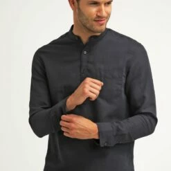 Pier One Camisa - Black, Hombre