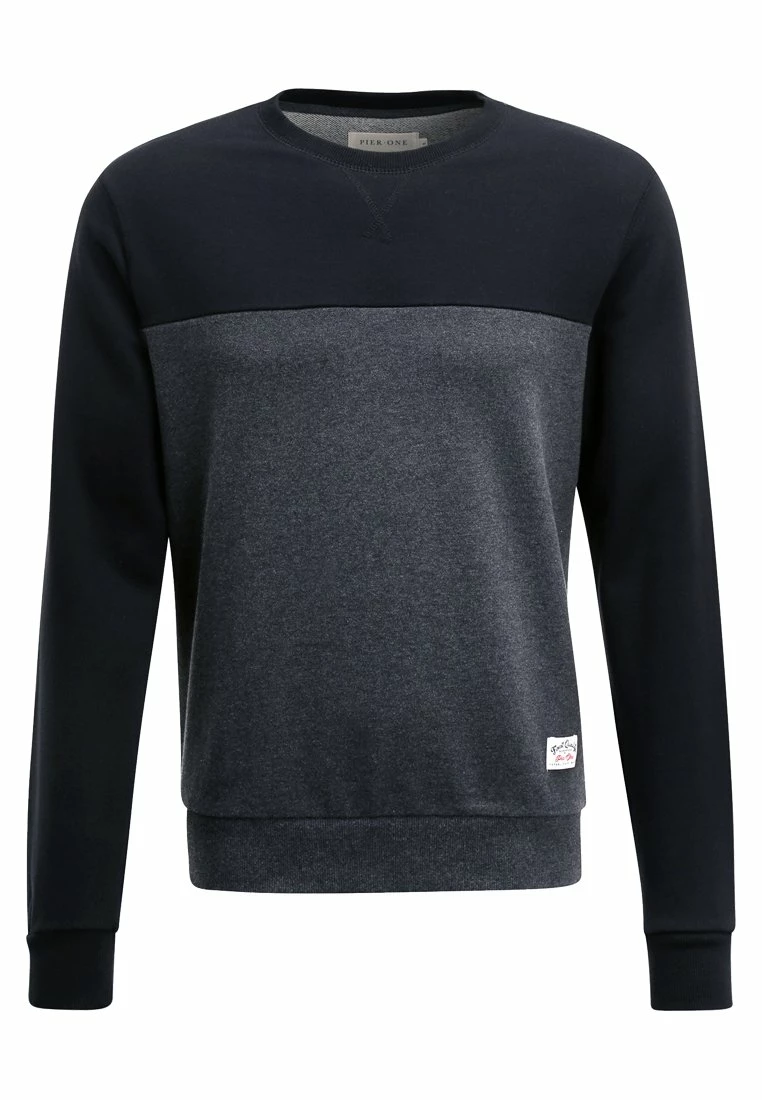 Pier One Hombre Sudadera - Mottled Dark Grey - Imagen 6