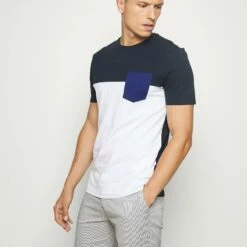 Pier One Hombre Camiseta Estampada - Dark Blue
