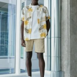 Pier One Hombre 2 PACK - Shorts - Dark Blue/tan