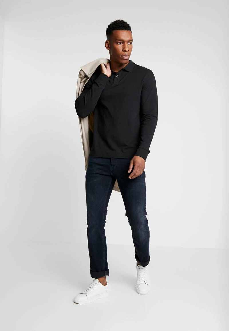 Pier One Hombre 2 PACK - Polo - Mottled Grey/black - Imagen 2