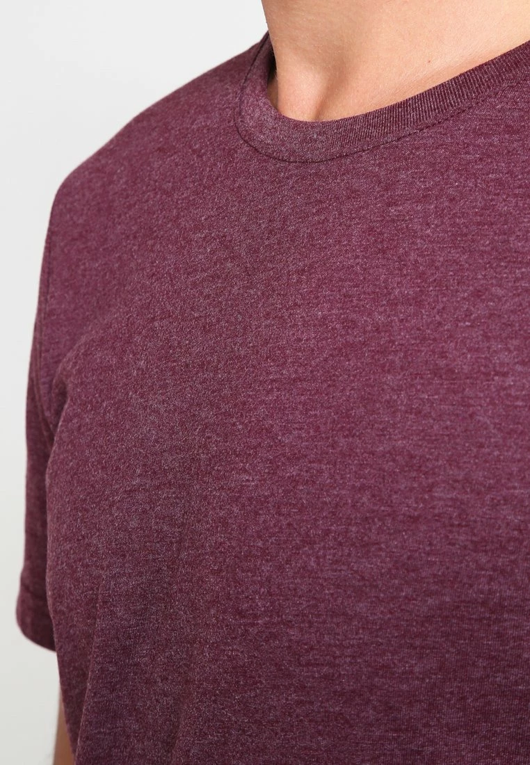 Pier One Hombre Camiseta Básica - Bordeaux Melange - Imagen 6