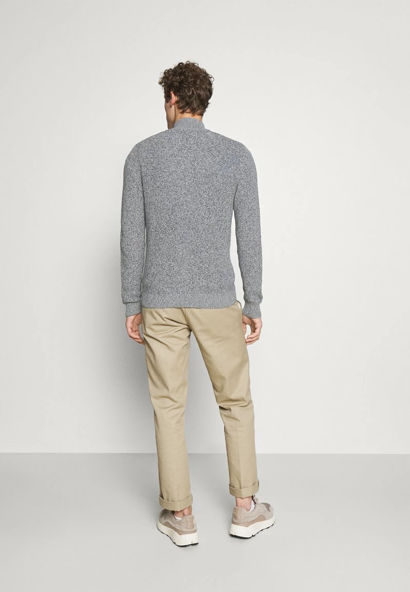 Pier One Hombre Chaqueta De Punto - Mottled Blue - Imagen 3