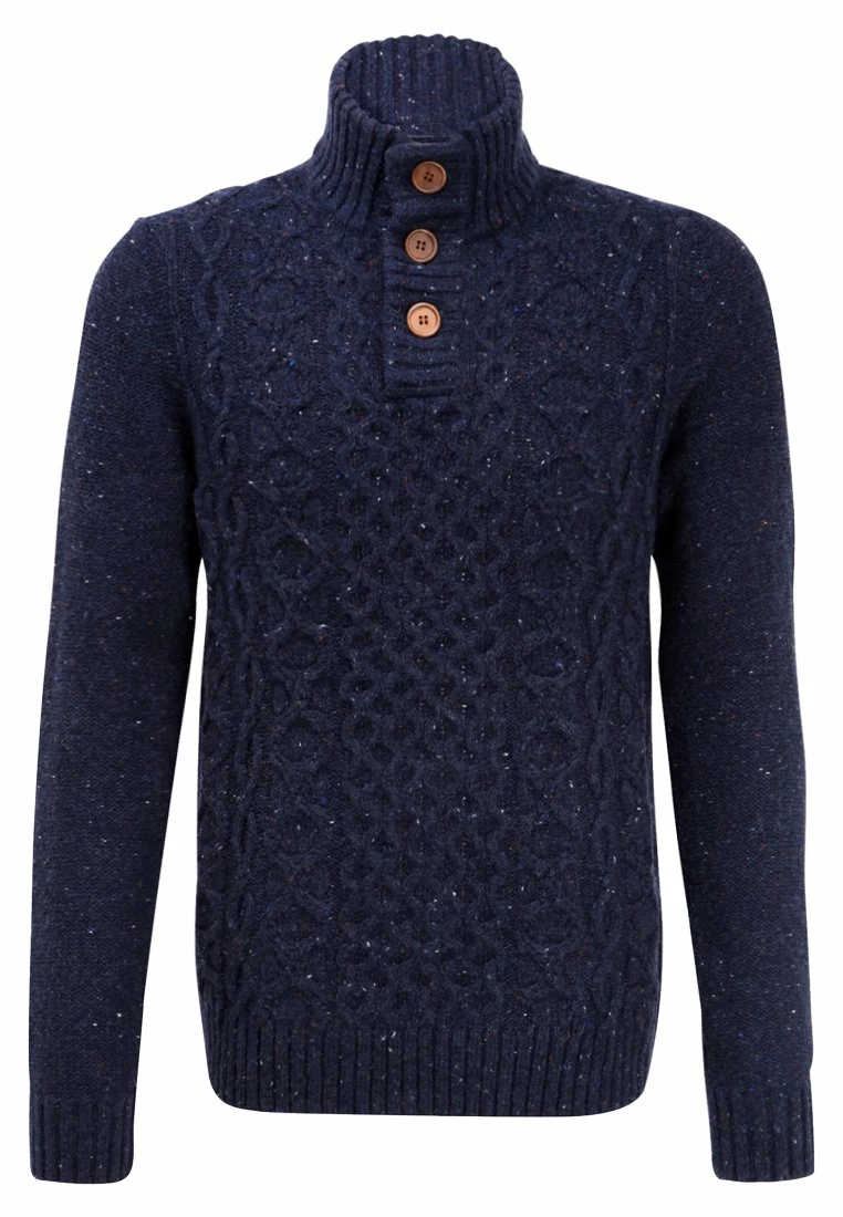 Pier One Hombre Jersey De Punto - Mottled Dark Blue - Imagen 6