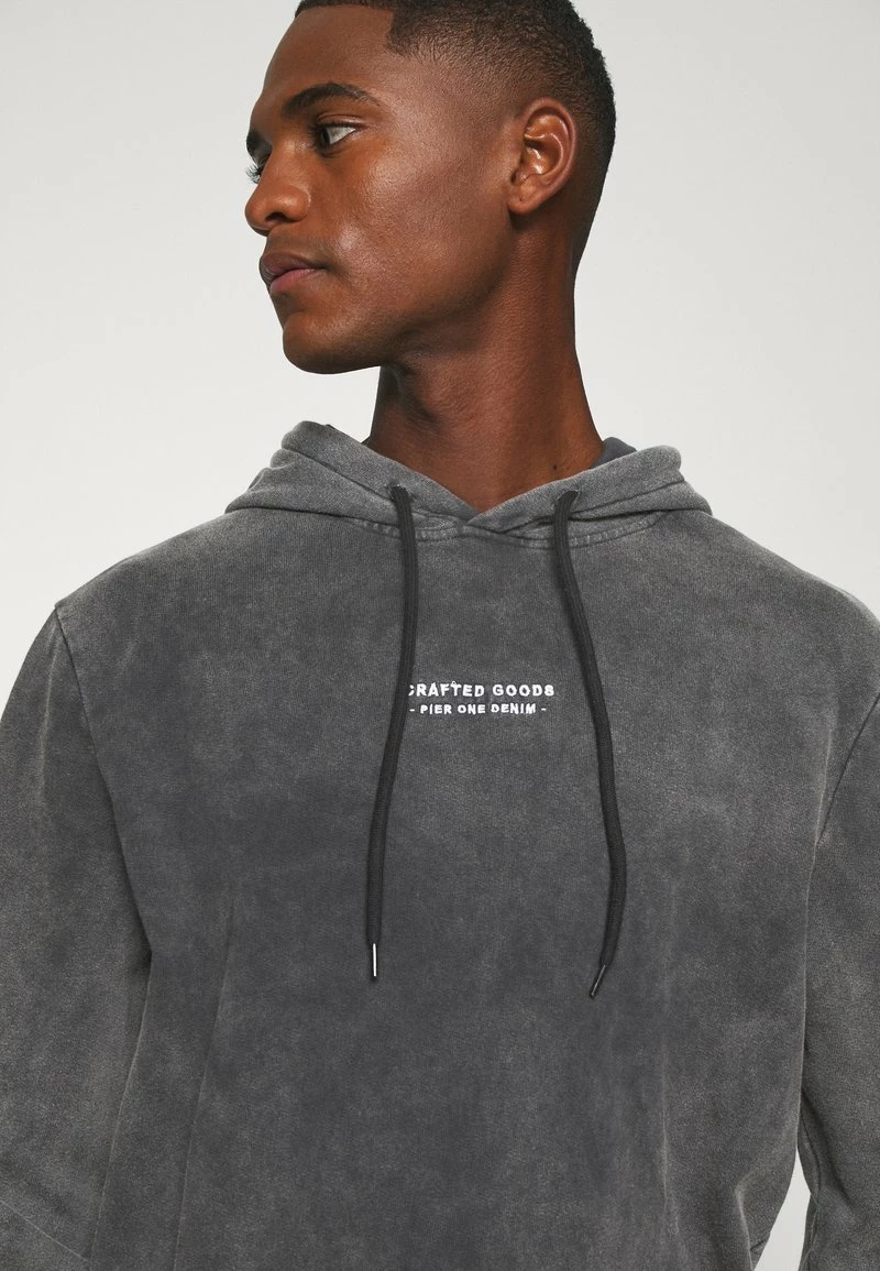 Pier One Hombre Jersey Con Capucha - Black - Imagen 5