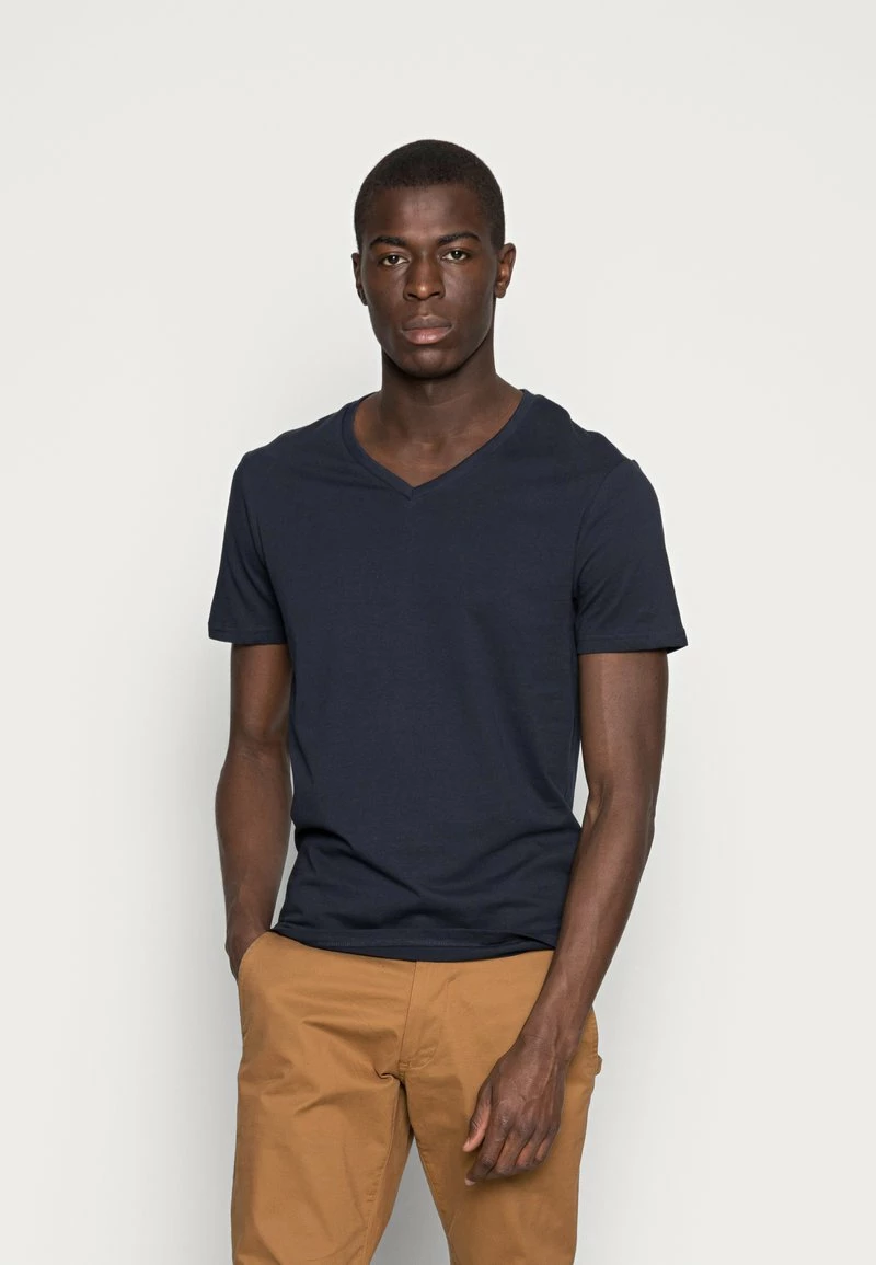 Pier One Hombre 5 PACK - Camiseta Básica - White/blue/black - Imagen 3