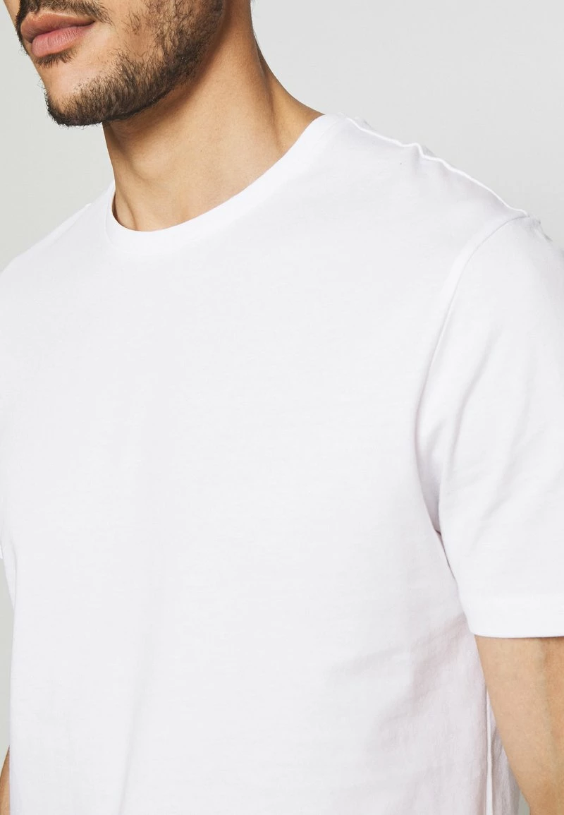 Pier One Hombre 5 PACK - Camiseta Básica - White/black/bordeaux - Imagen 10