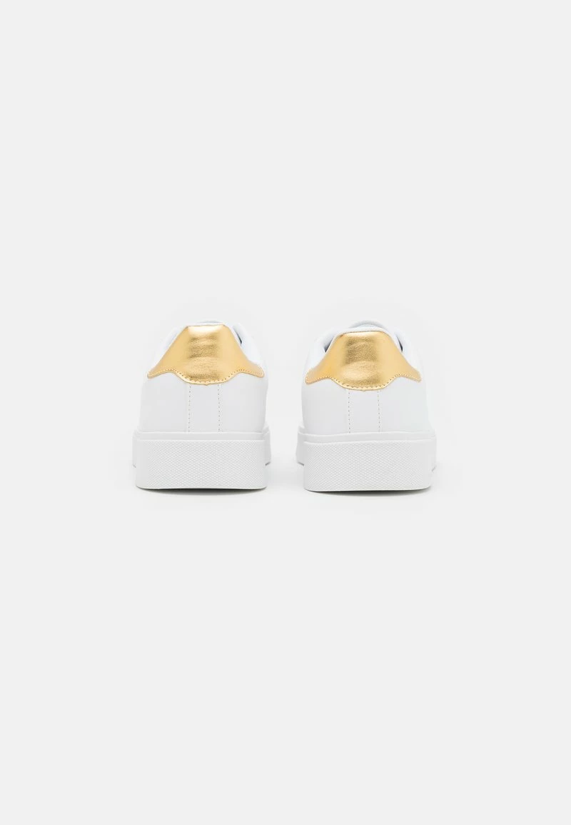 Pier One Unisexo UNISEX - Zapatillas - White/gold - Imagen 3