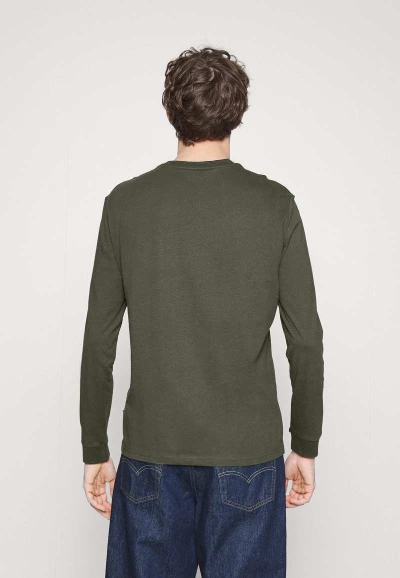 Pier One Hombre Camiseta De Manga Larga - Dark Green - Imagen 3