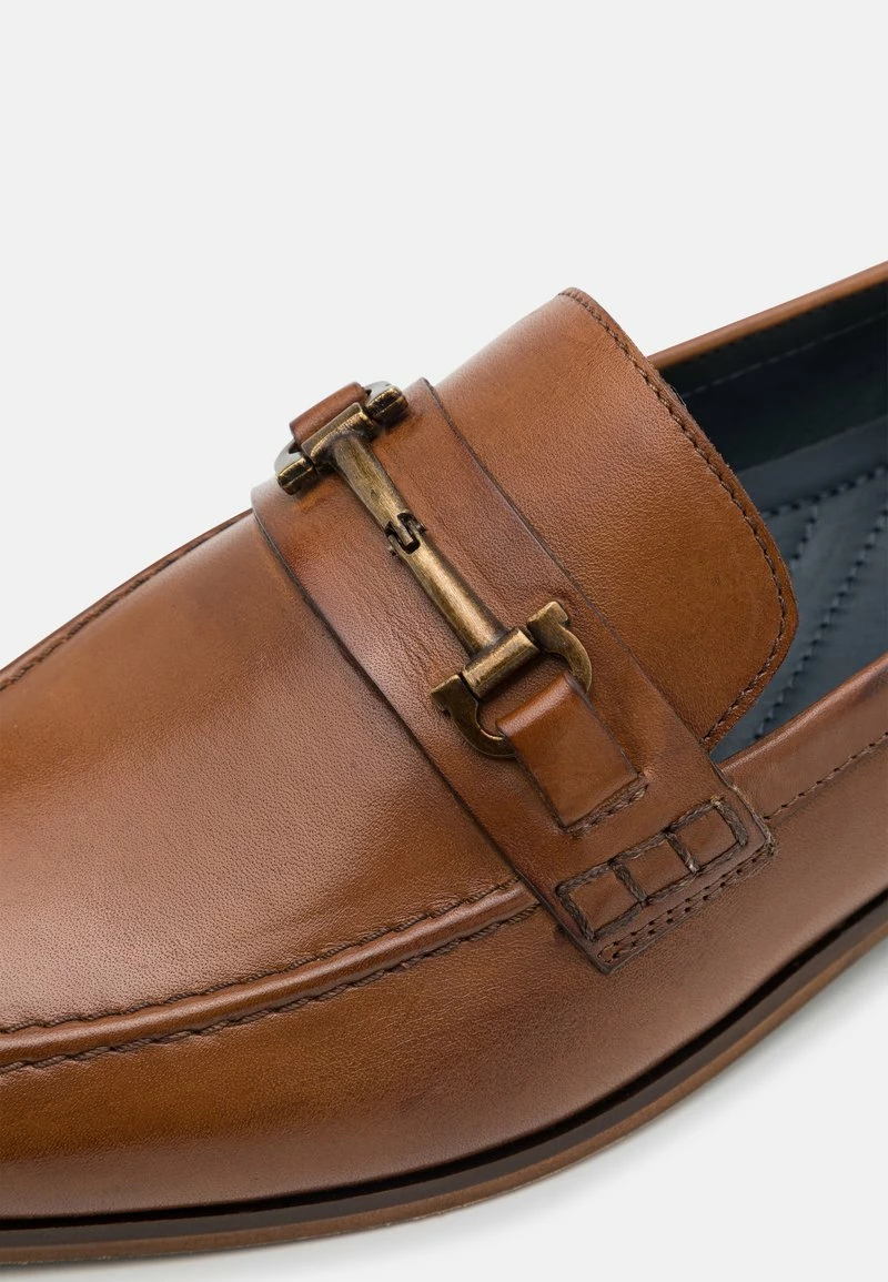 Pier One Hombre LEATHER - Mocasines - Cognac - Imagen 6
