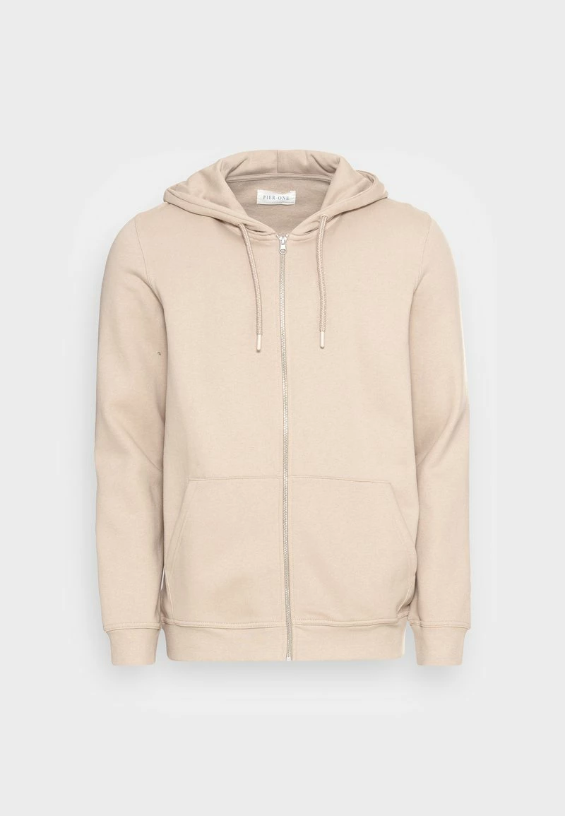 Pier One Hombre Sudadera Con Cremallera - Tan - Imagen 4