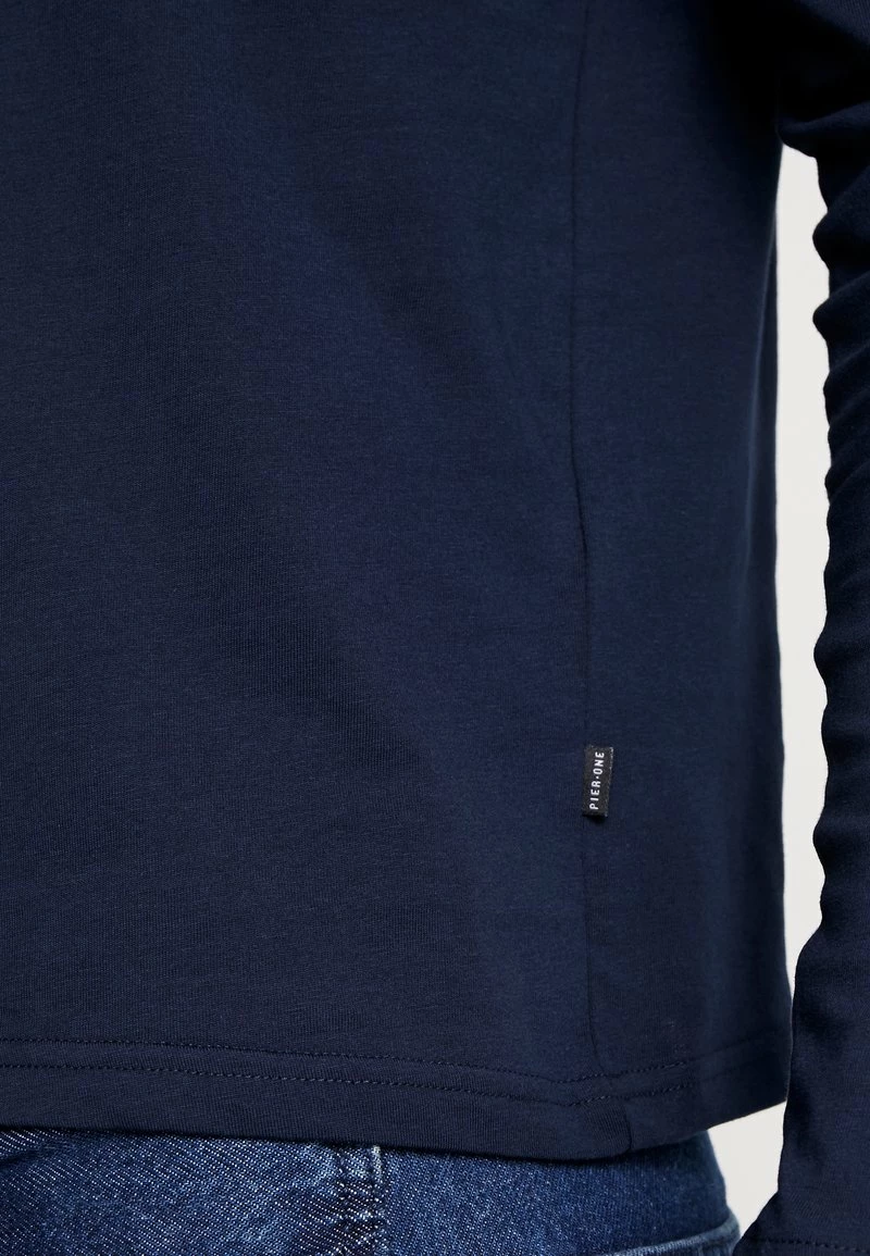 Pier One Hombre Camiseta De Manga Larga - Dark Blue - Imagen 5