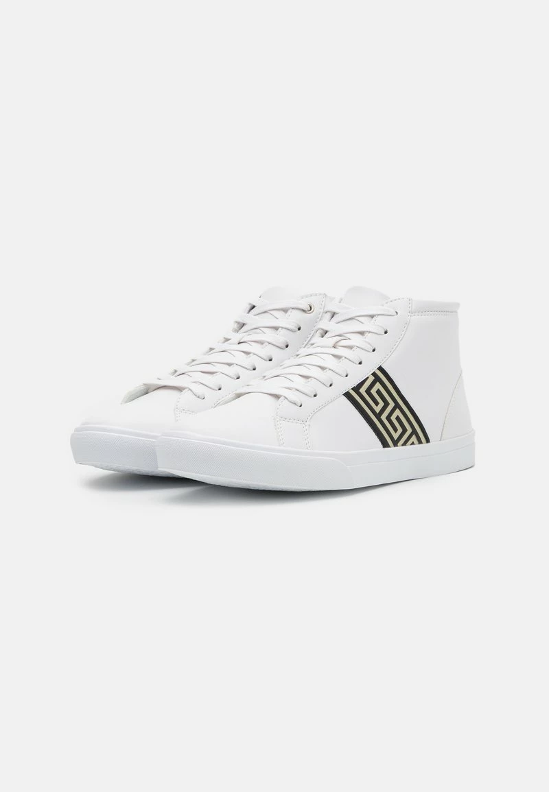 Pier One Hombre Zapatillas Altas - White/gold-coloured - Imagen 2