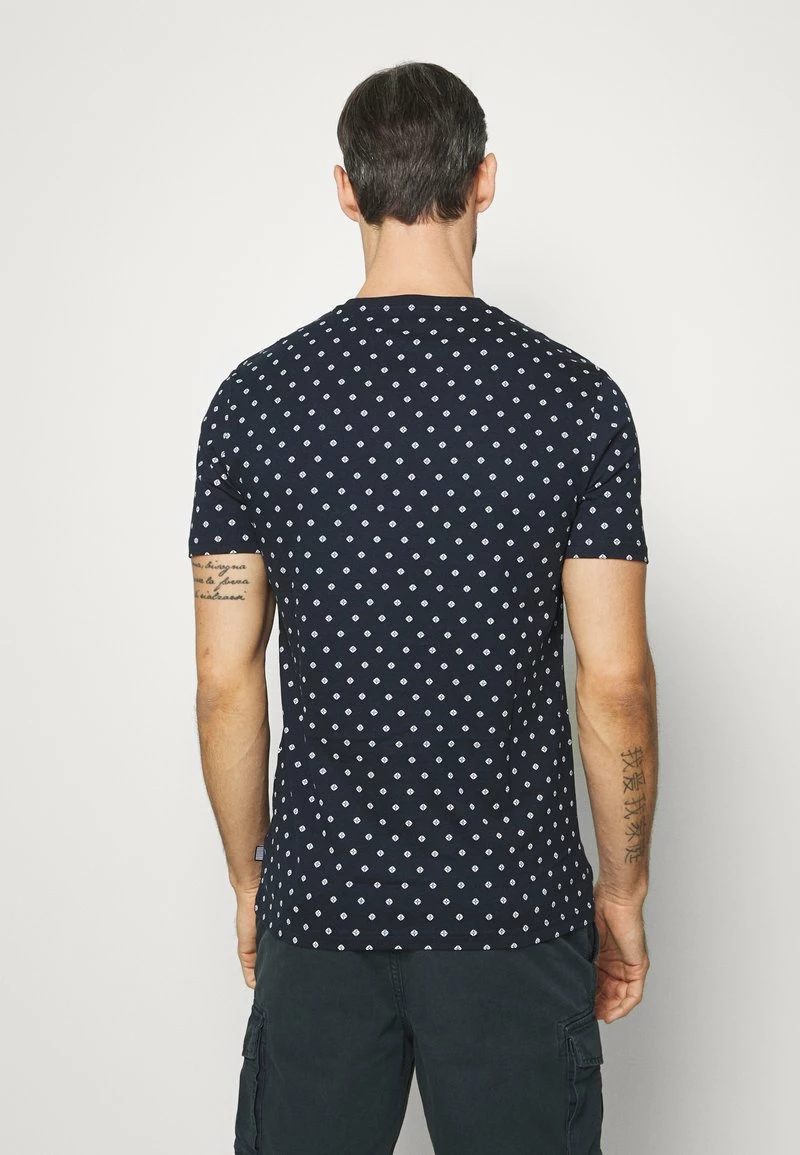 Pier One Hombre 3 PACK - Camiseta Estampada - White/dark Blue/red - Imagen 4