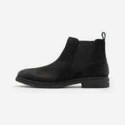 Pier One Hombre LEATHER - Botines - Black