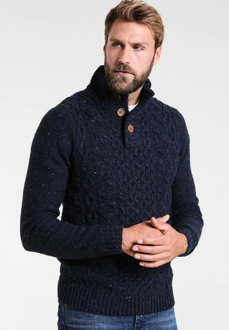 Pier One Hombre Jersey De Punto - Mottled Dark Blue
