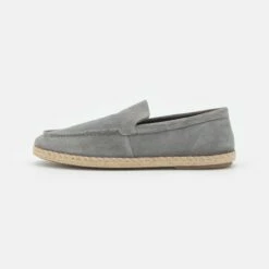 Pier One Hombre LEATHER - Alpargatas - Grey