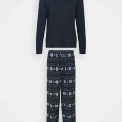 Pier One Hombre Pijama - Dark Blue/bordeaux