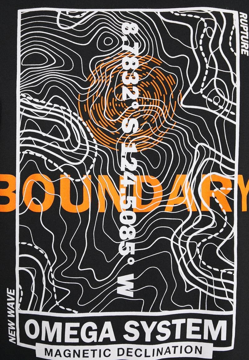 Pier One Hombre Camiseta Estampada - Black - Imagen 6