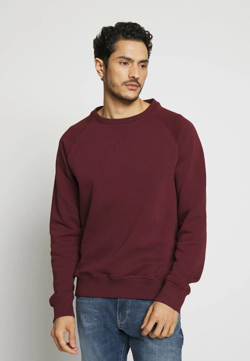 Pier One Hombre 2er Pack CREW NECK - Sudadera - Dark Blue/bordeaux - Imagen 3