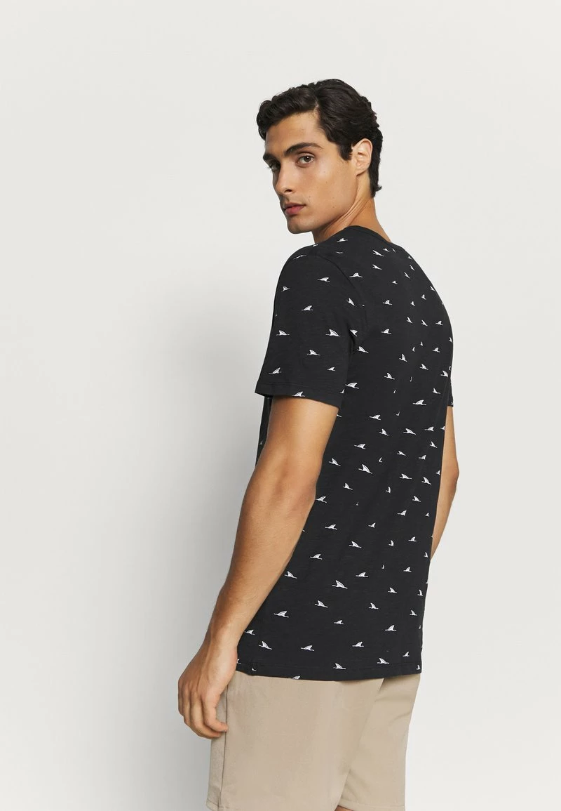 Pier One Hombre Camiseta Estampada - Black - Imagen 3