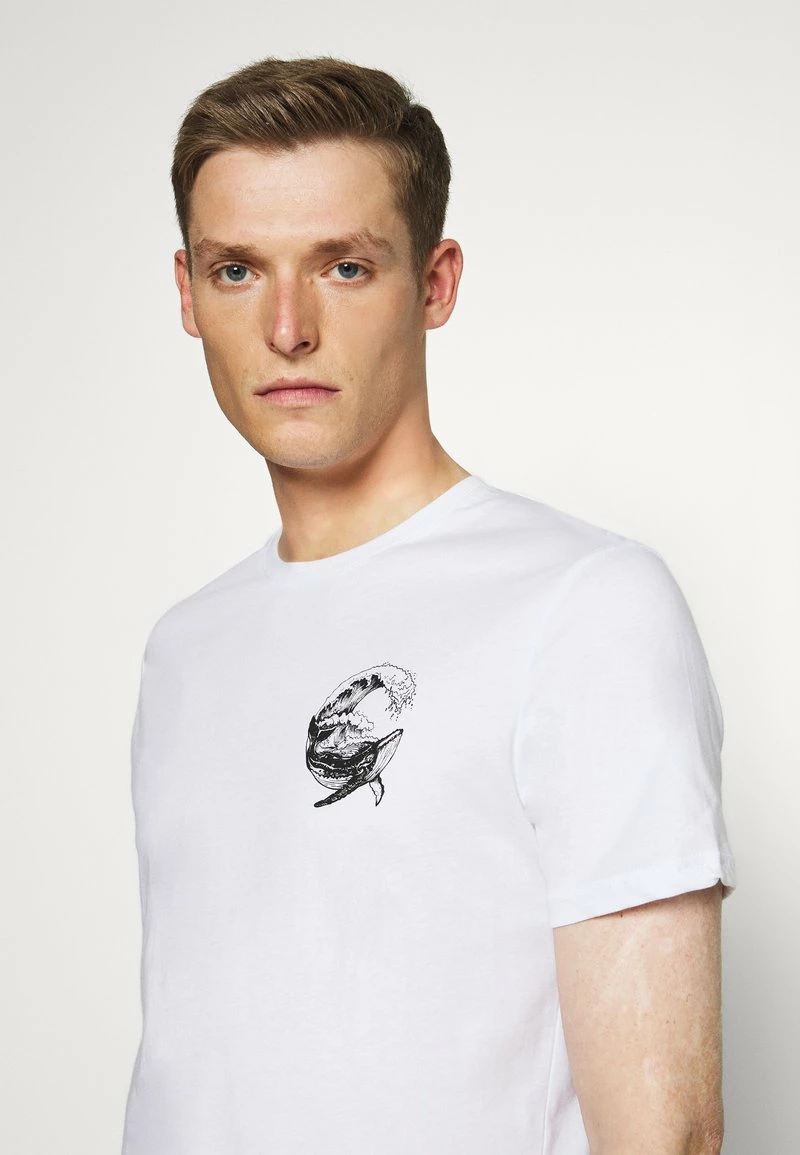 Pier One Hombre Camiseta Estampada - White - Imagen 5