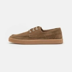 Pier One Hombre LEATHER - Zapatillas - Taupe