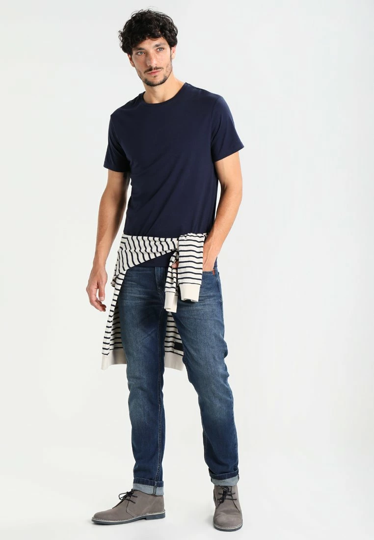 Pier One Hombre Camiseta Básica - Dark Blue - Imagen 2