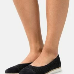 Pier One Mujer LEATHER - Bailarinas - Dark Blue