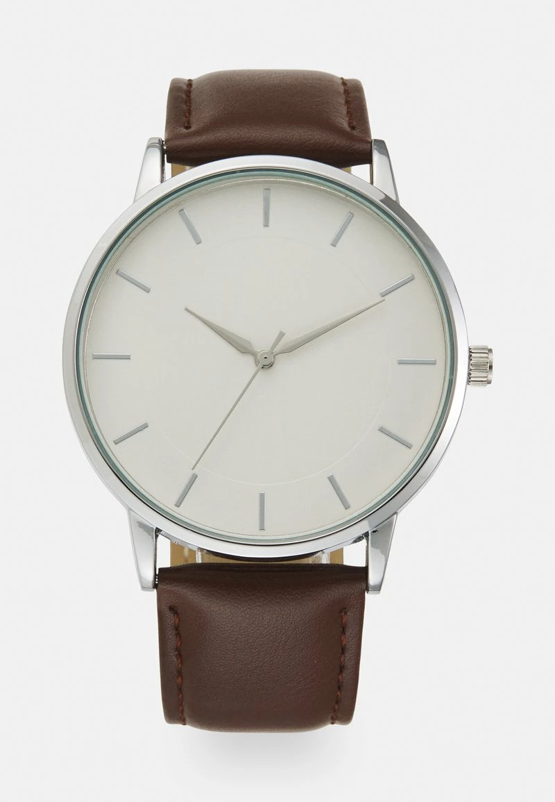 Pier One Unisexo Reloj - Brown/silvercoloured