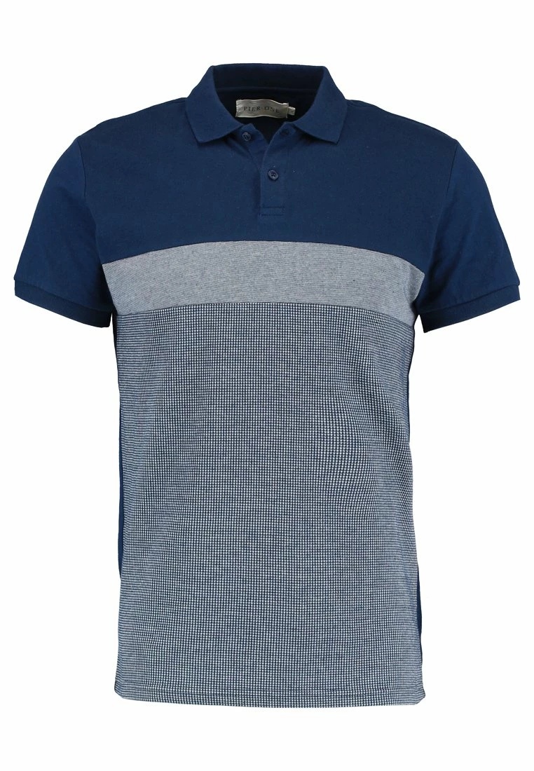 Pier One Hombre Polo - Dark Blue/mottled Grey - Imagen 5