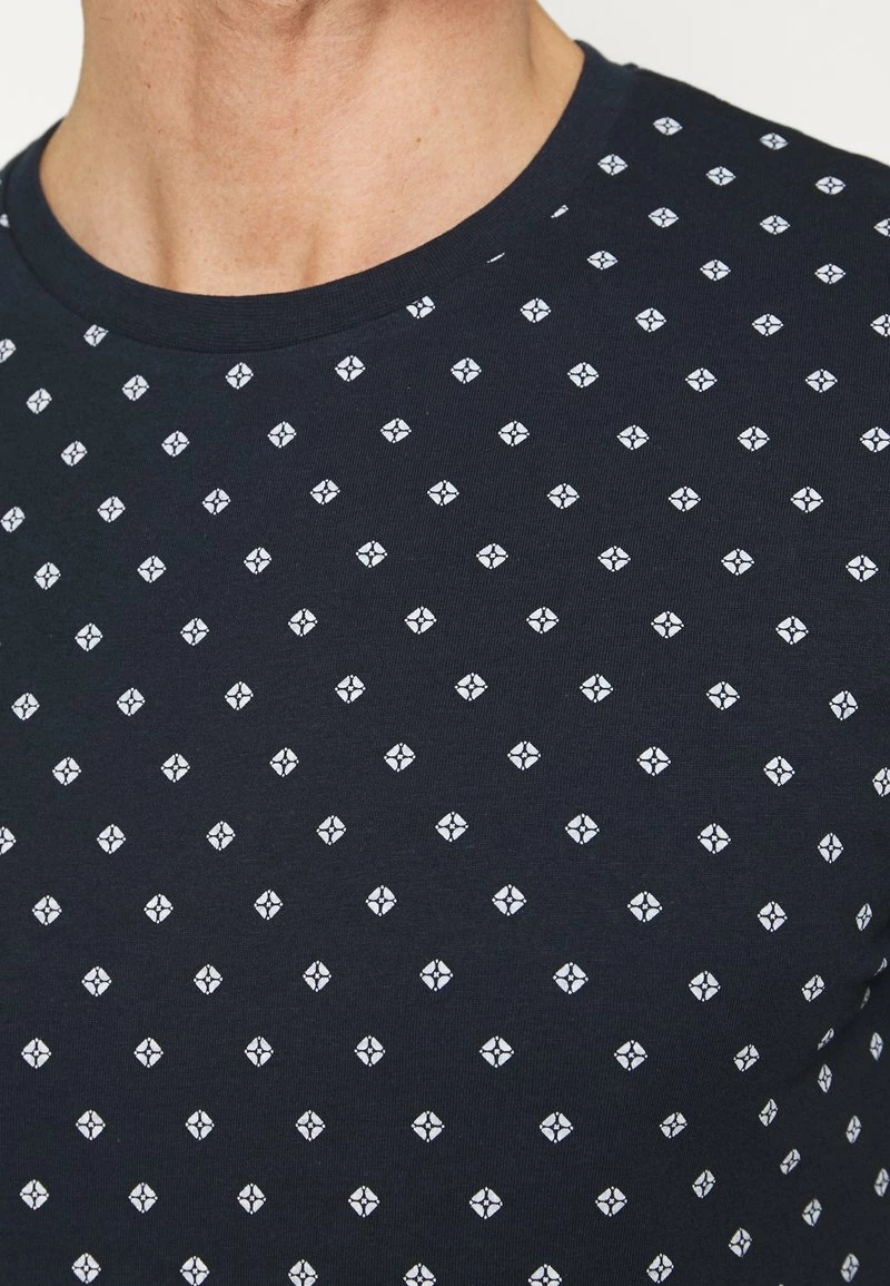 Pier One Hombre 3 PACK - Camiseta Estampada - White/dark Blue/red - Imagen 7